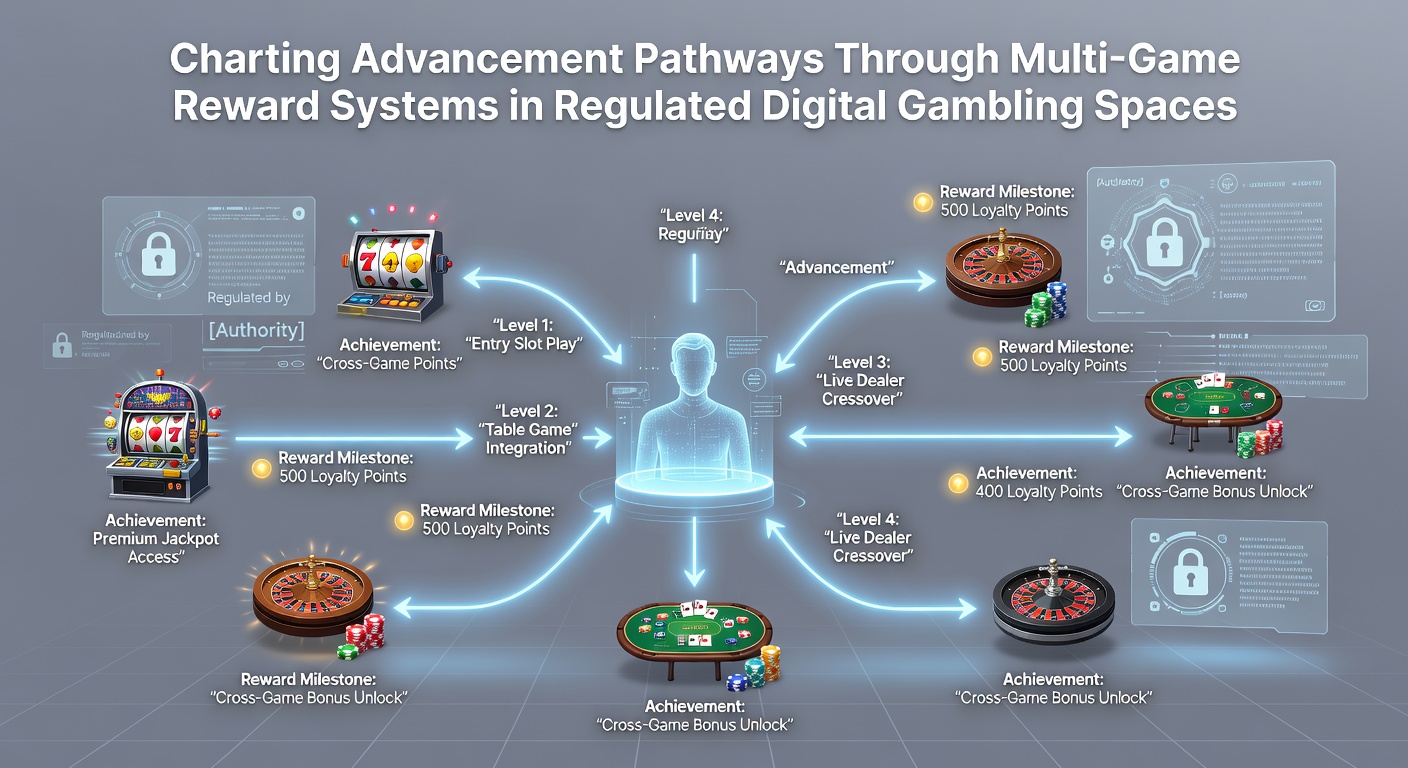 Screenshot of a unified loyalty dashboard displaying progress across casino and sports sections with tier milestones