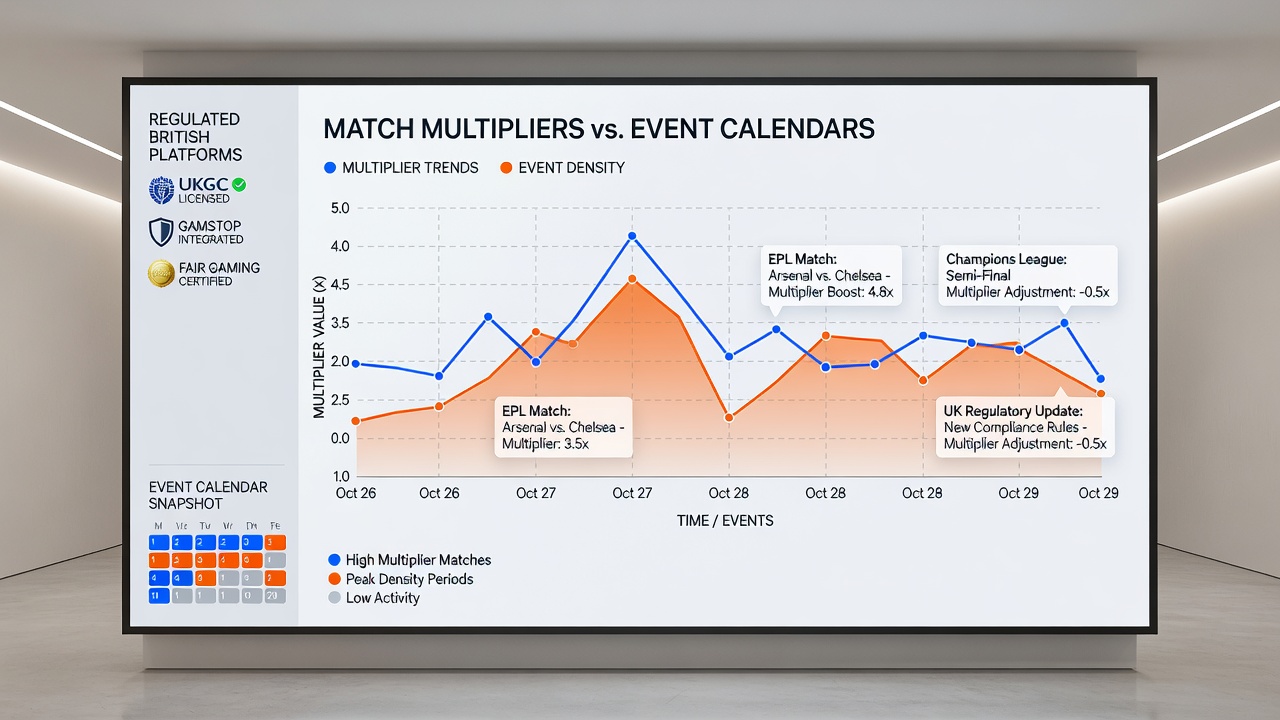 Screenshot of a regulated platform dashboard mapping multipliers to upcoming June 2026 fixtures