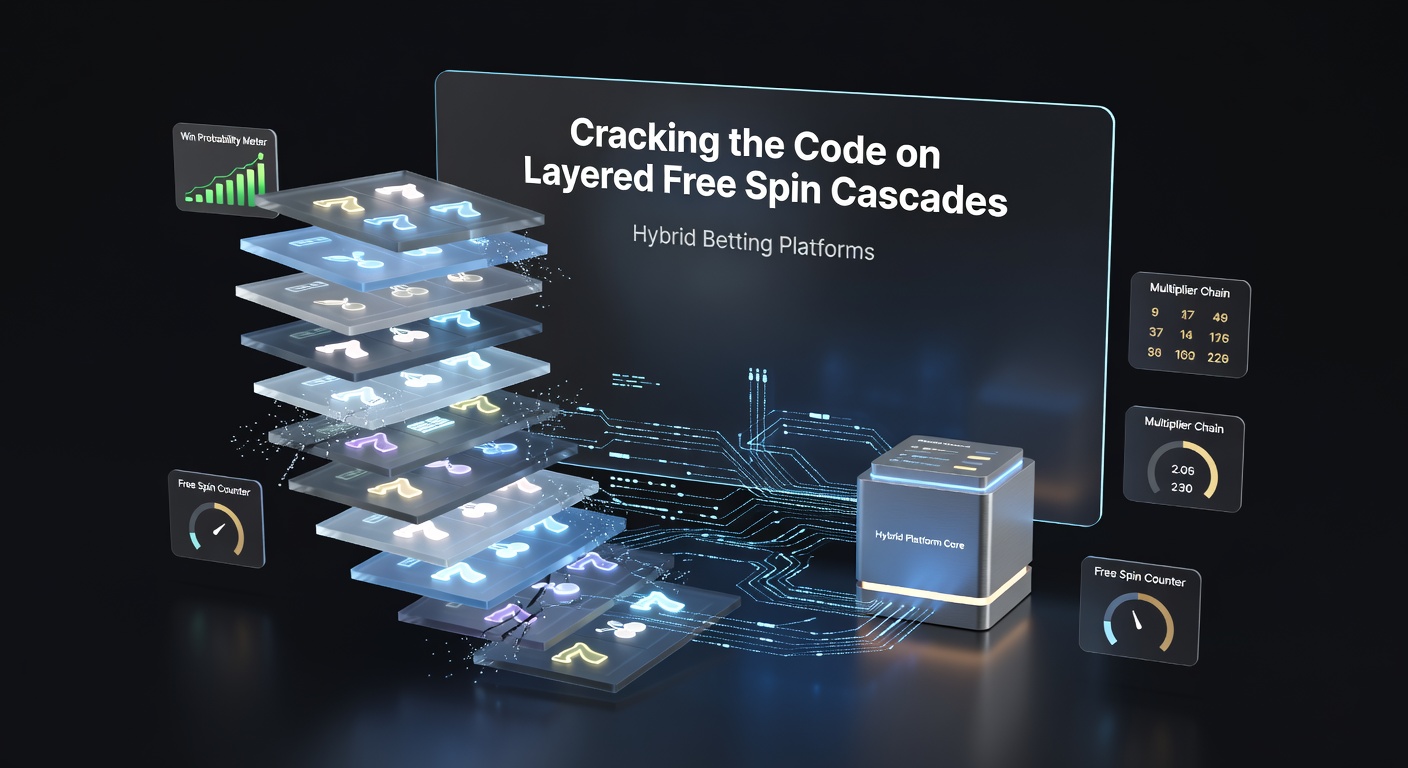 Screenshot of a hybrid betting platform dashboard displaying active layered free spin cascades alongside live sports odds