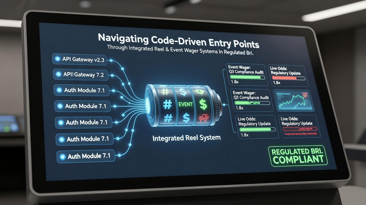 Flow diagram of code validation between reel systems and event wagers on regulated platforms
