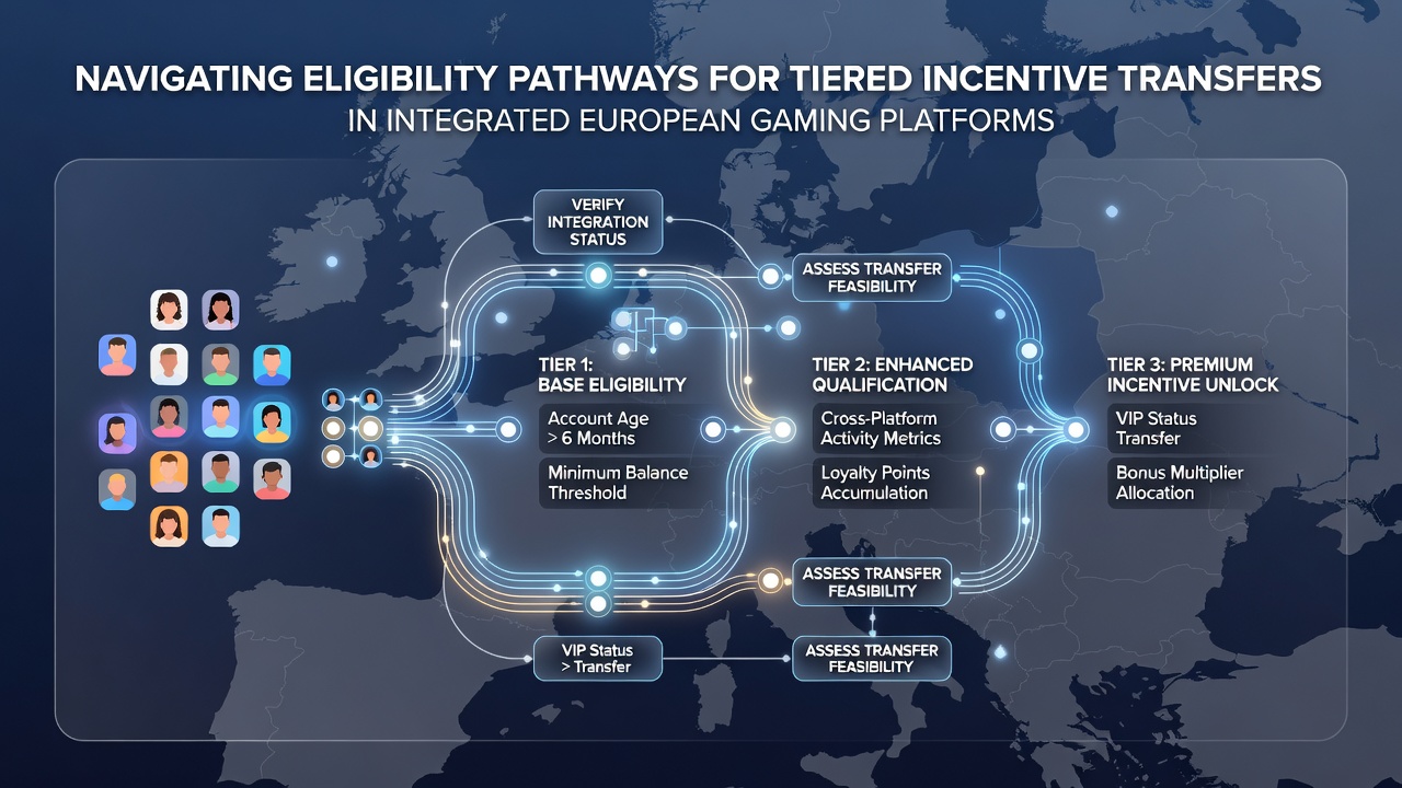 Flowchart of tiered incentive eligibility and transfer process in European platforms