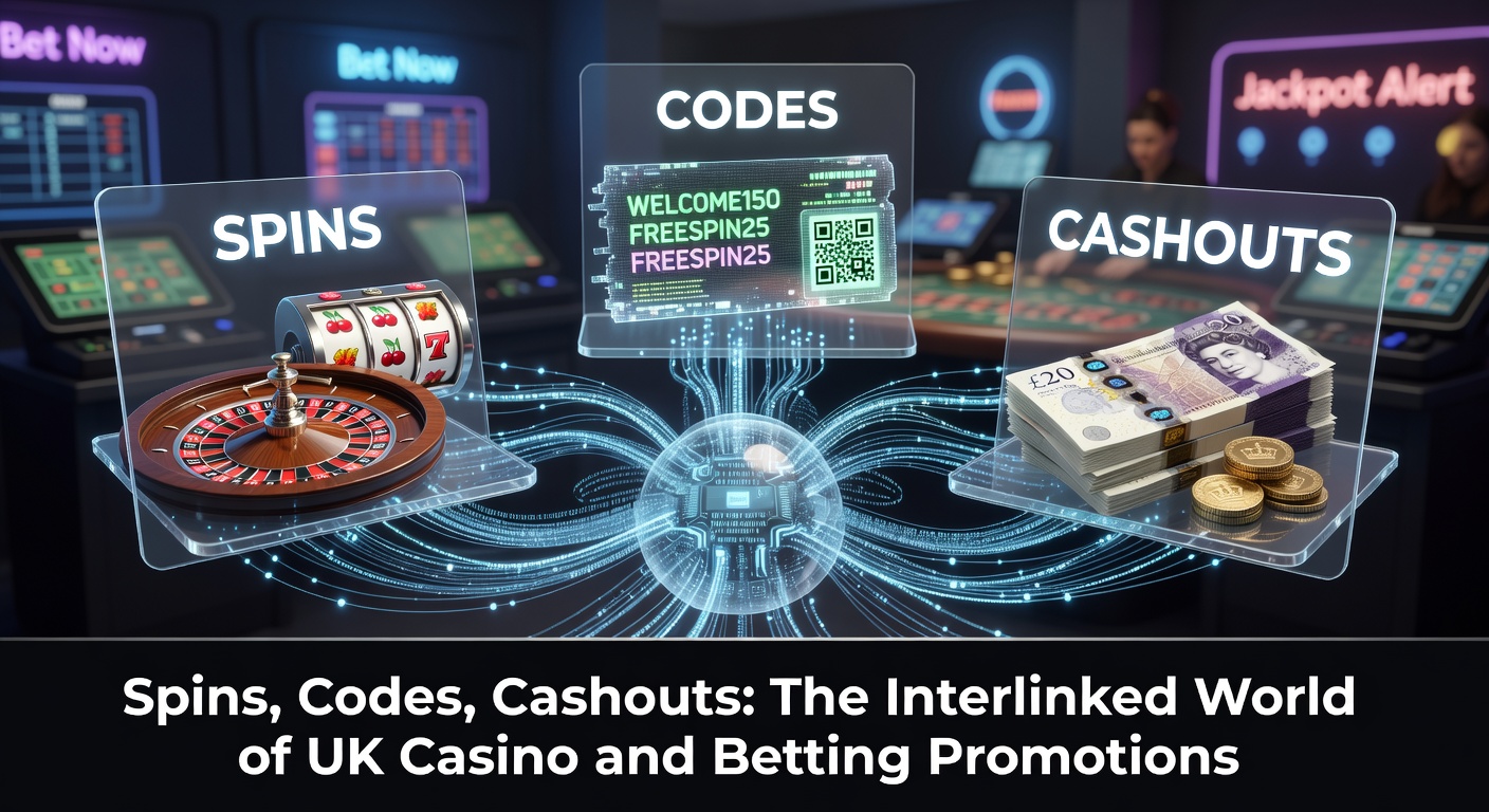 Close-up of a mobile screen showing a successful cashout from spins winnings transferred to a sports bet slip, with promo code overlay