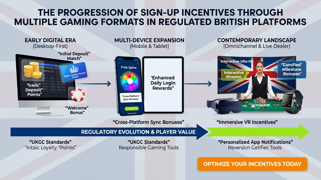 Cross-format incentive flows from casino sign-up bonuses to sportsbook rewards