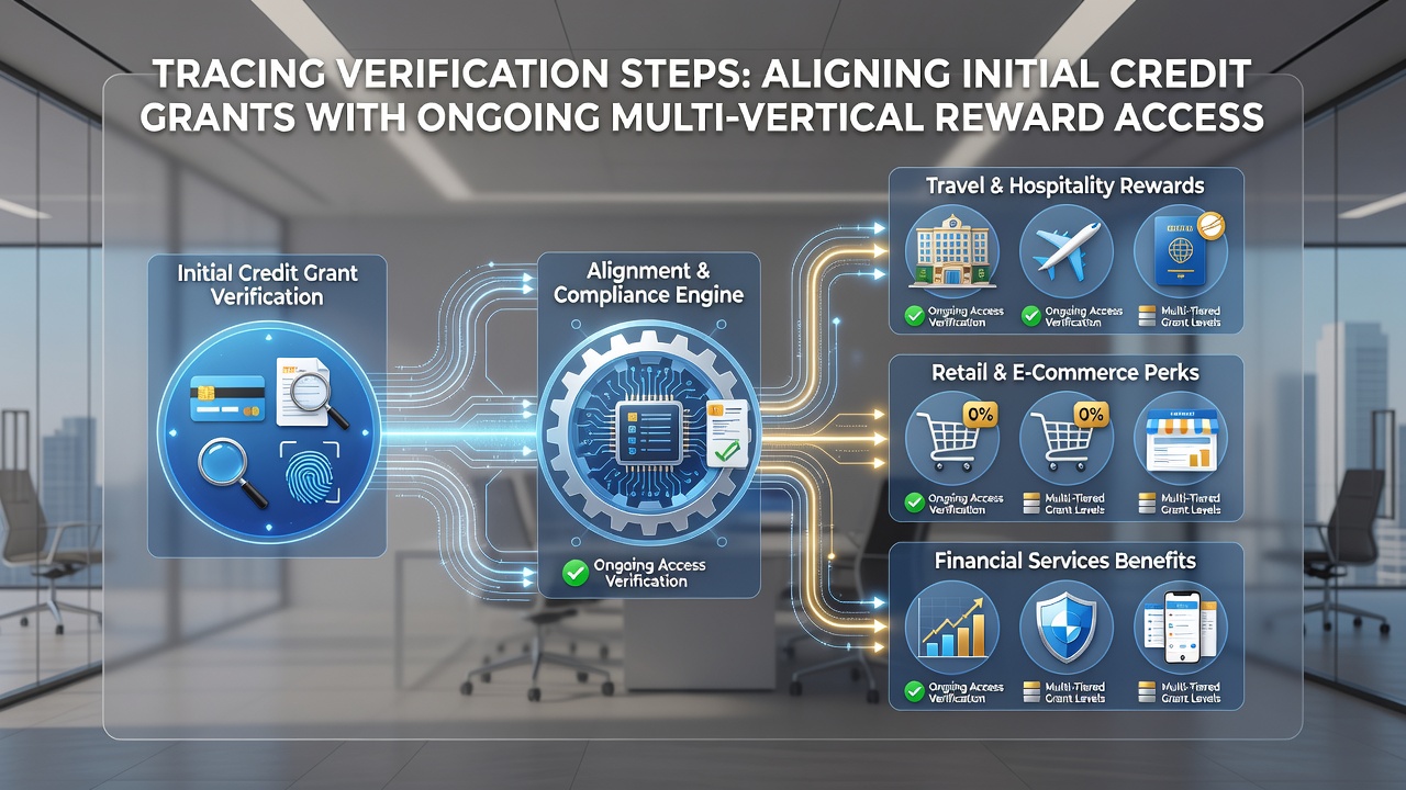 Flowchart illustrating how verification status syncs initial credits with continued rewards across slots and sports sections